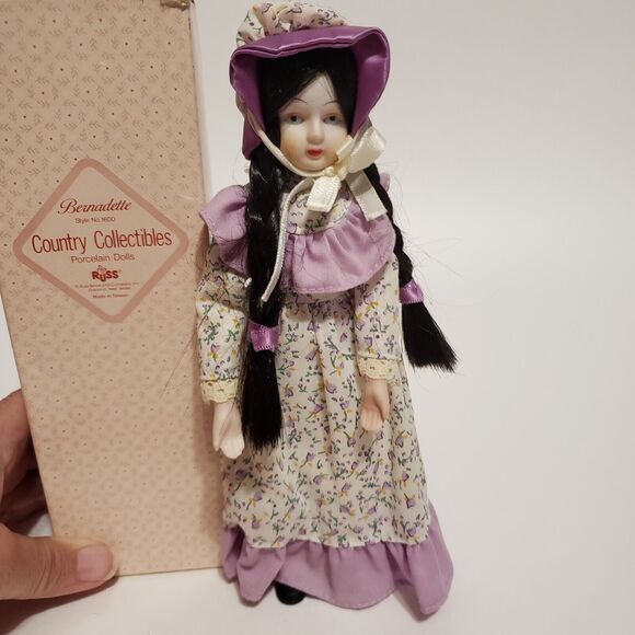 Russ Country Collectible ( Bernadette) Porcelain 8" Doll w/ Box - Picture 7 of 7